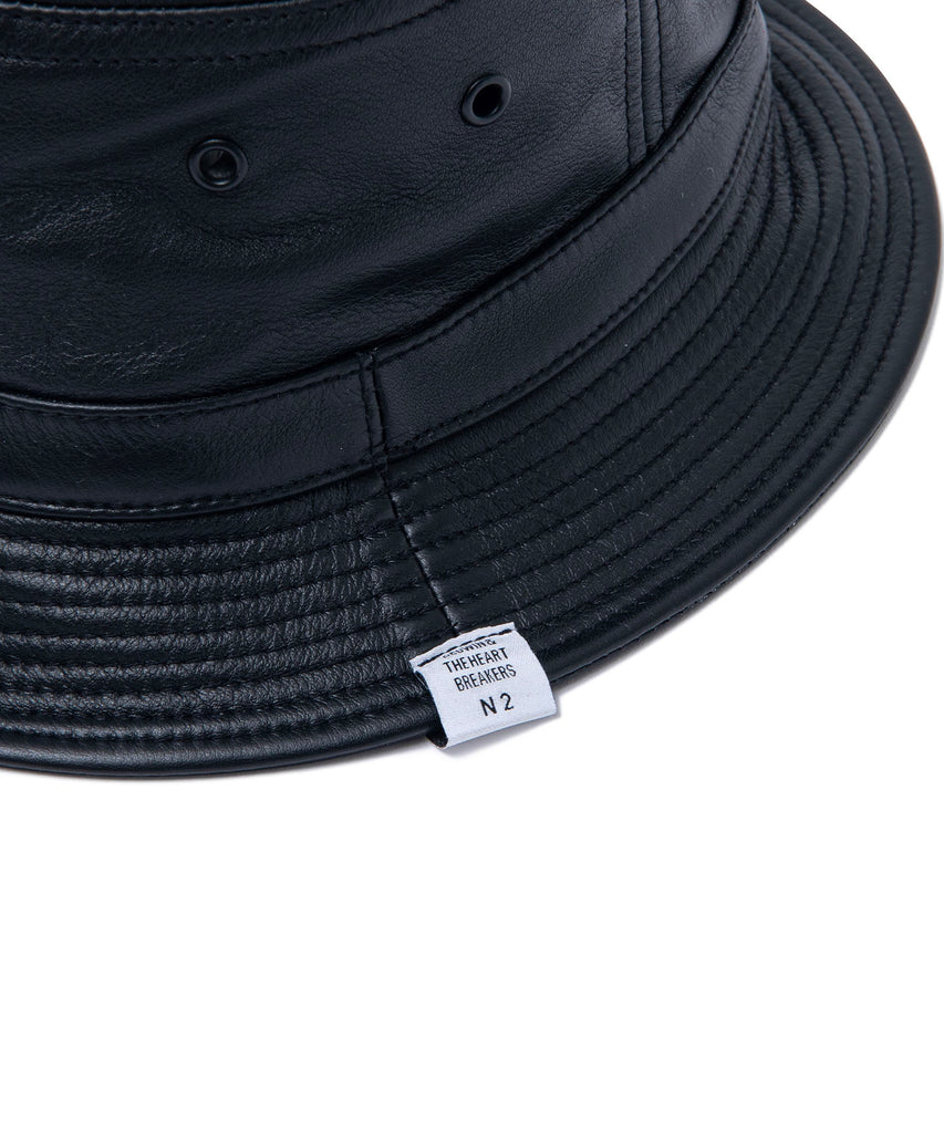 LEATHER BOONIE HAT "BOBBY"
