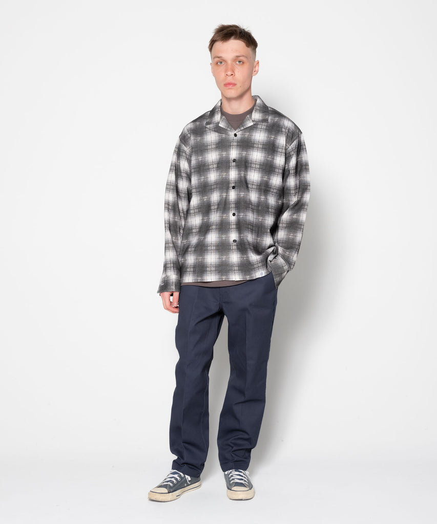 L/S CHECK PRINT NEL SHIRT "RICK"