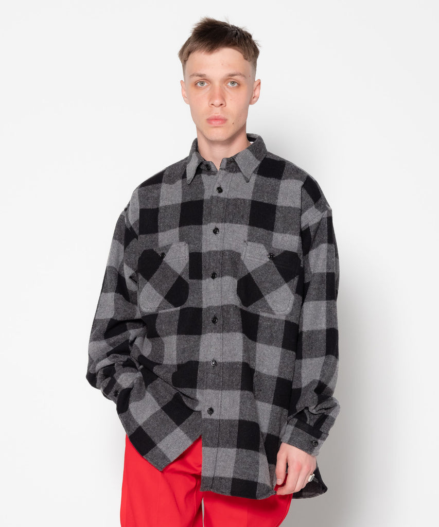 L/S BUFFLAO CHECK BIG SHIRT "BILLY"