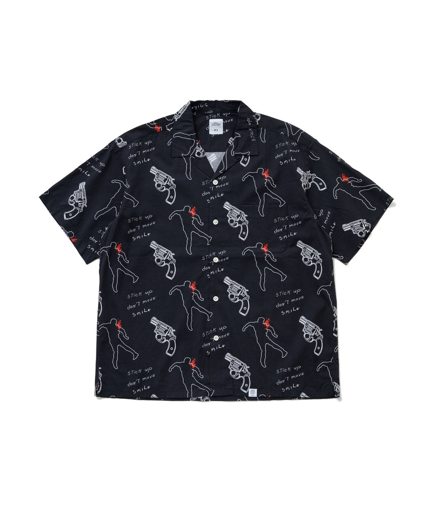 CALI Ex.S/S OPEN COLLAR SHIRT "ROGERS"