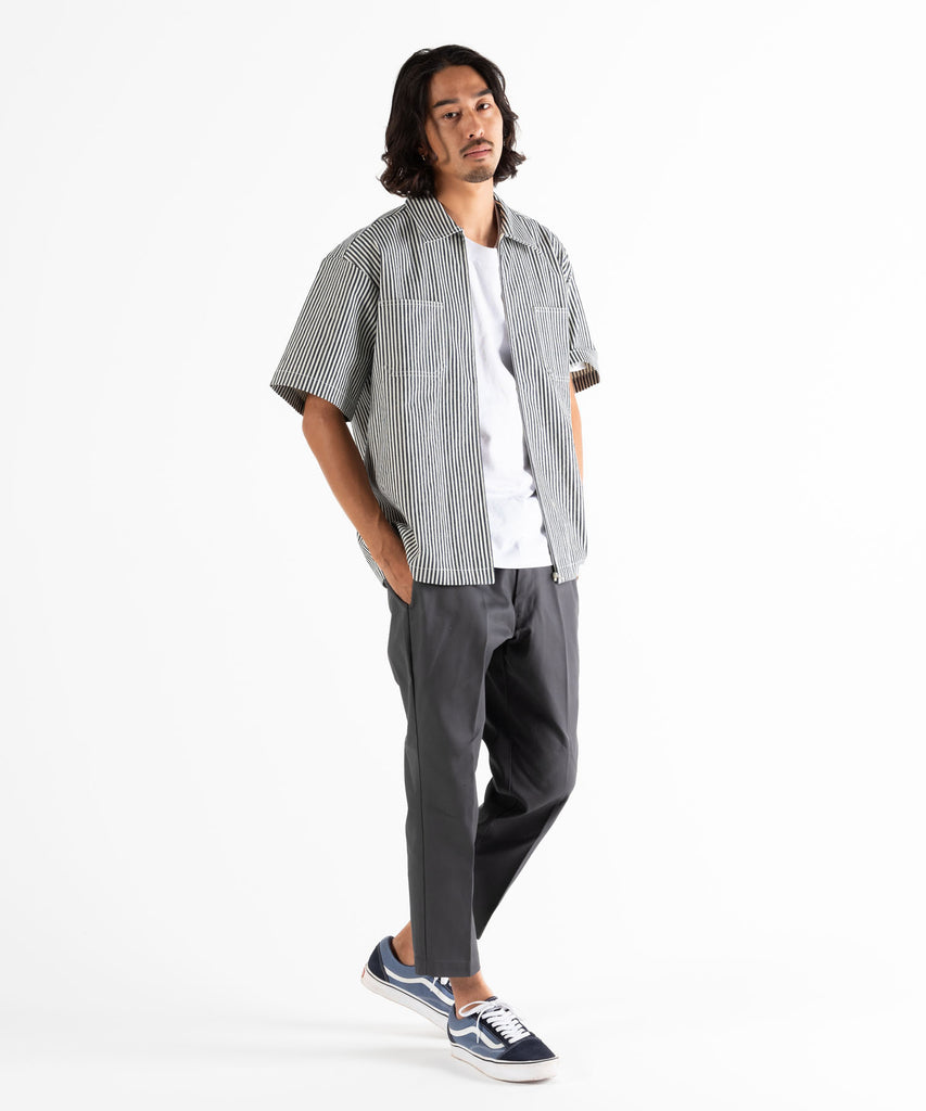 S/S ZIP UP SHIRT "GIBSON"
