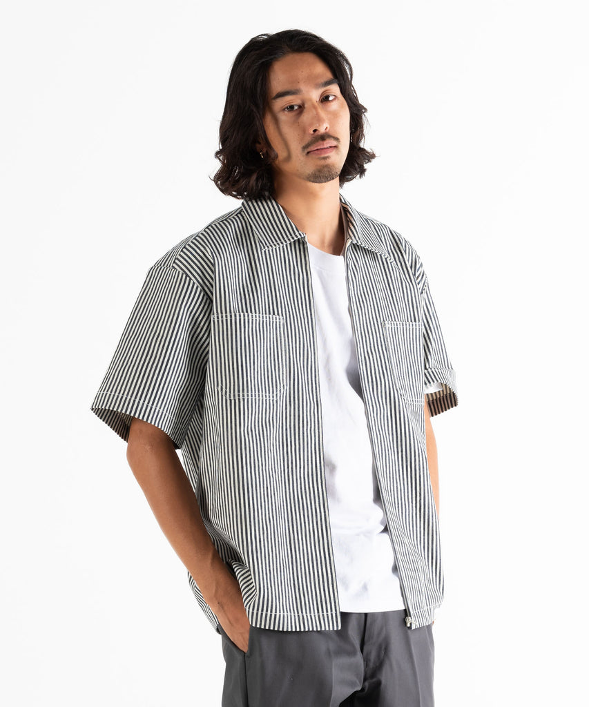 S/S ZIP UP SHIRT "GIBSON"