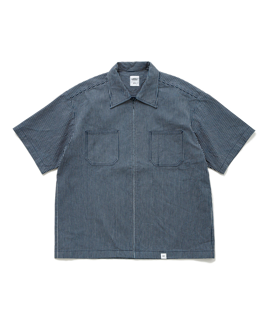 S/S ZIP UP SHIRT "GIBSON"