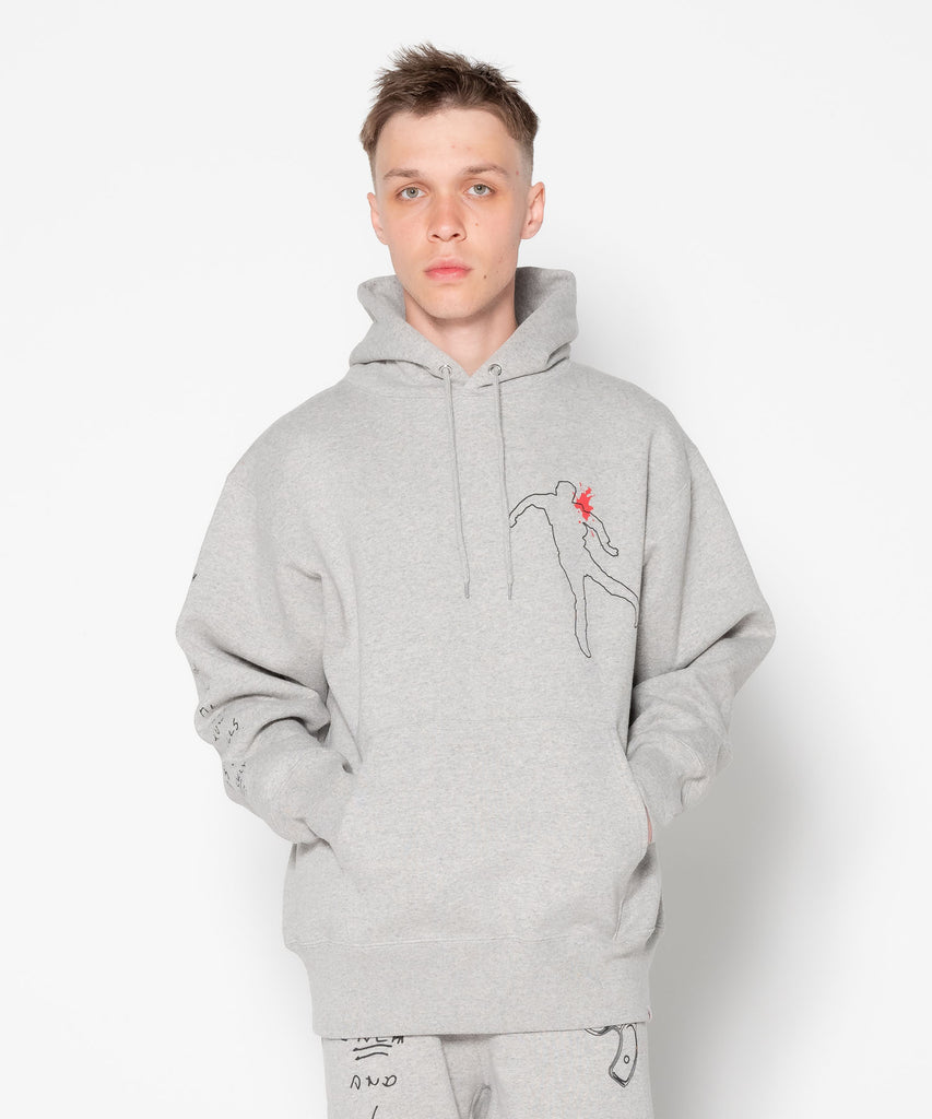 CALI Ex.PRINTED HOODED SWEAT"MARSAN"