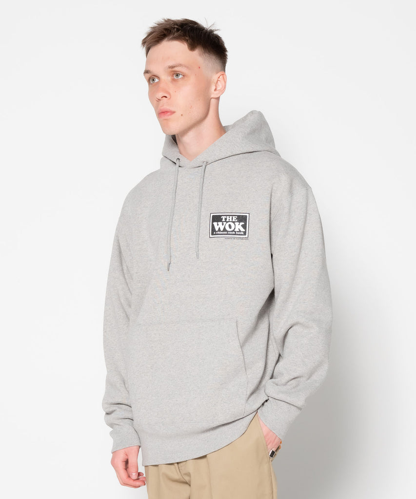 L/S PRINTED HOODED SWEAT "GRITTY"