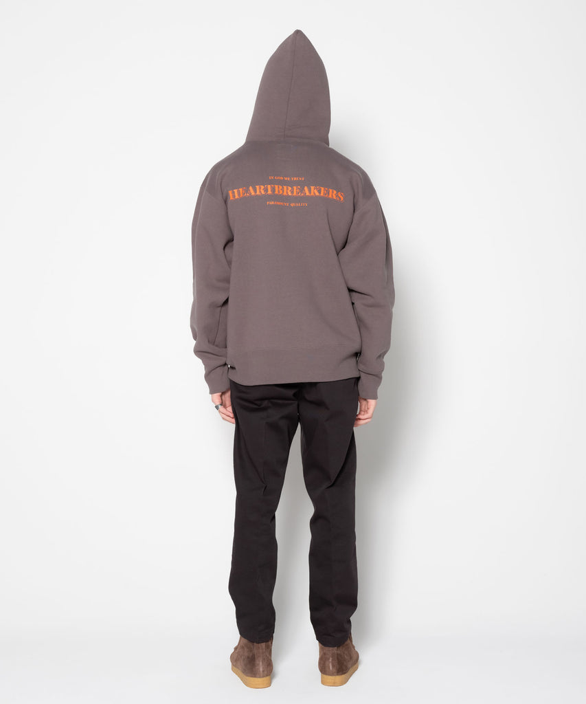 L/S PRINTED HOODED SWEAT "FRANKLIN"