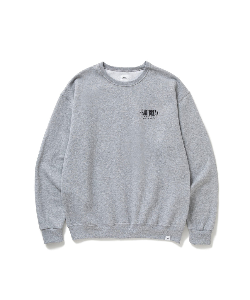 L/S PRINTED C-NECK SWEAT "HAWKE"