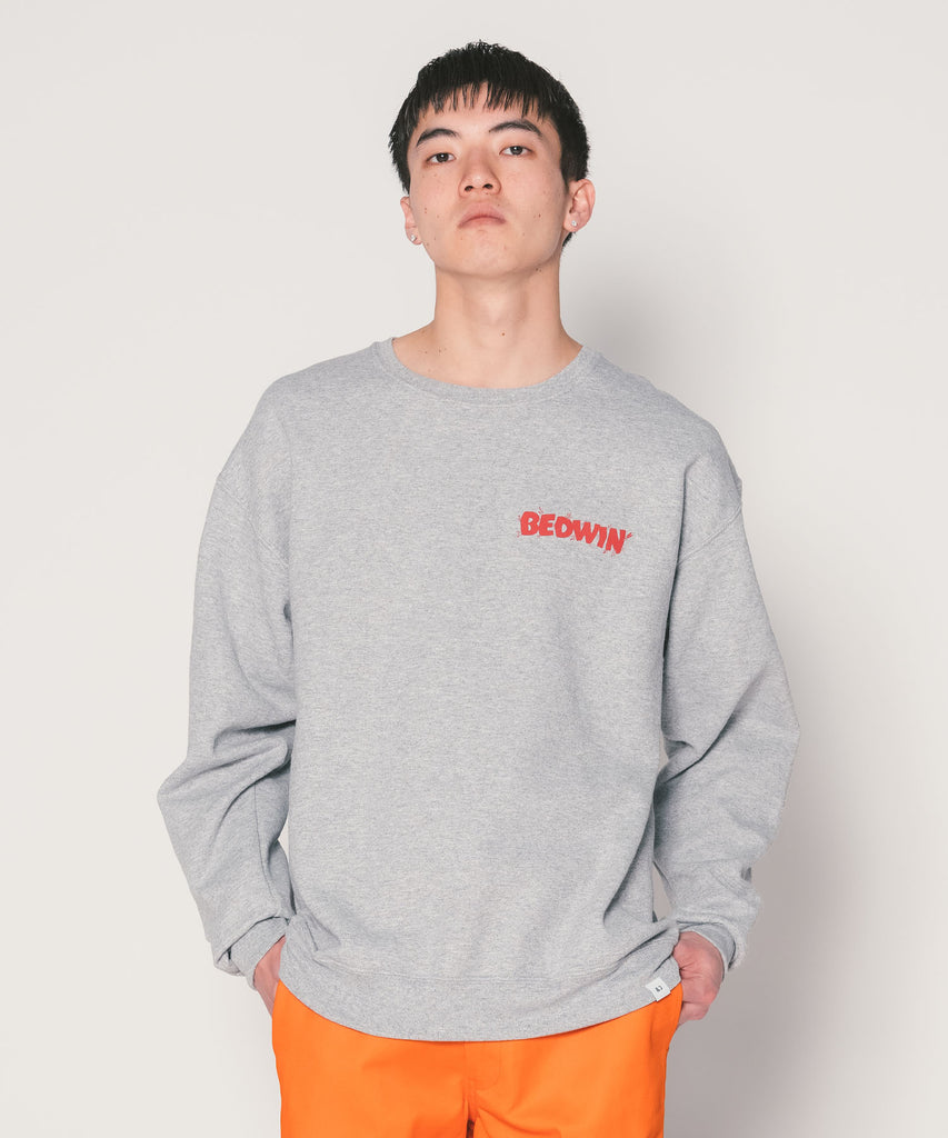 L/S PRINTED C-NECK SWEAT "KING"