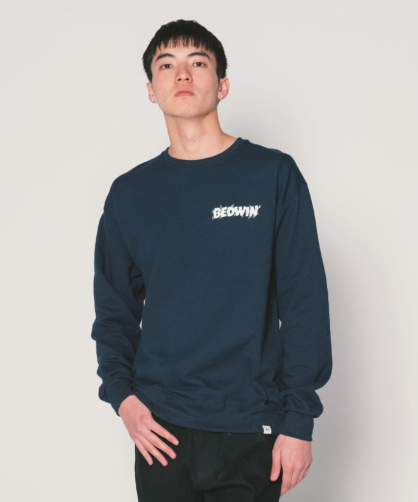 L/S PRINTED C-NECK SWEAT "KING"