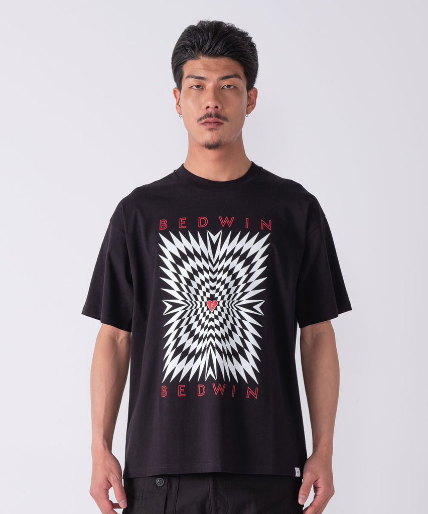 S/S PRINTED TEE "ASH"