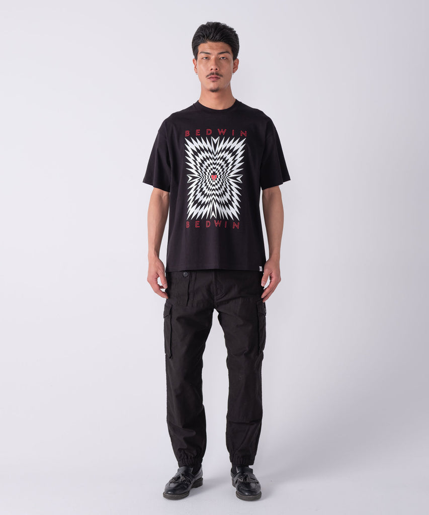 S/S PRINTED TEE "ASH"