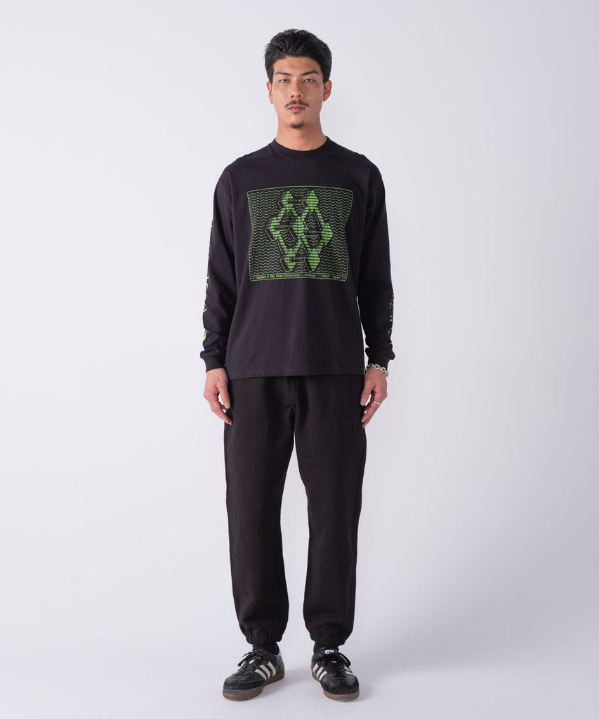 L/S PRINTED TEE "JAH"