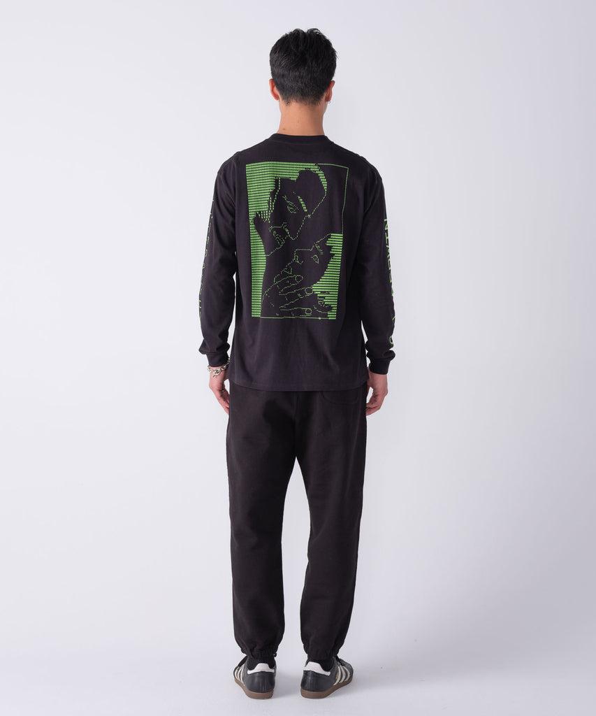 L/S PRINTED TEE "JAH"