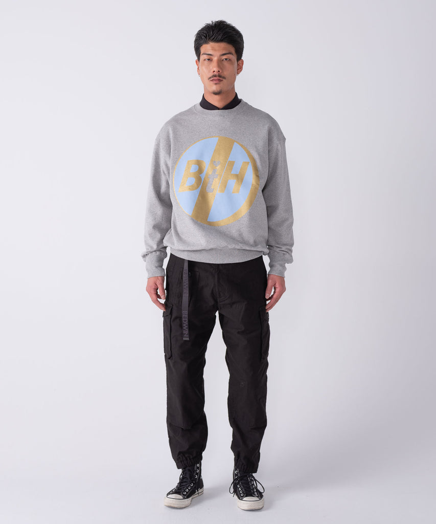 L/S PRINTED C-NECK SWEAT "WOBBLE"