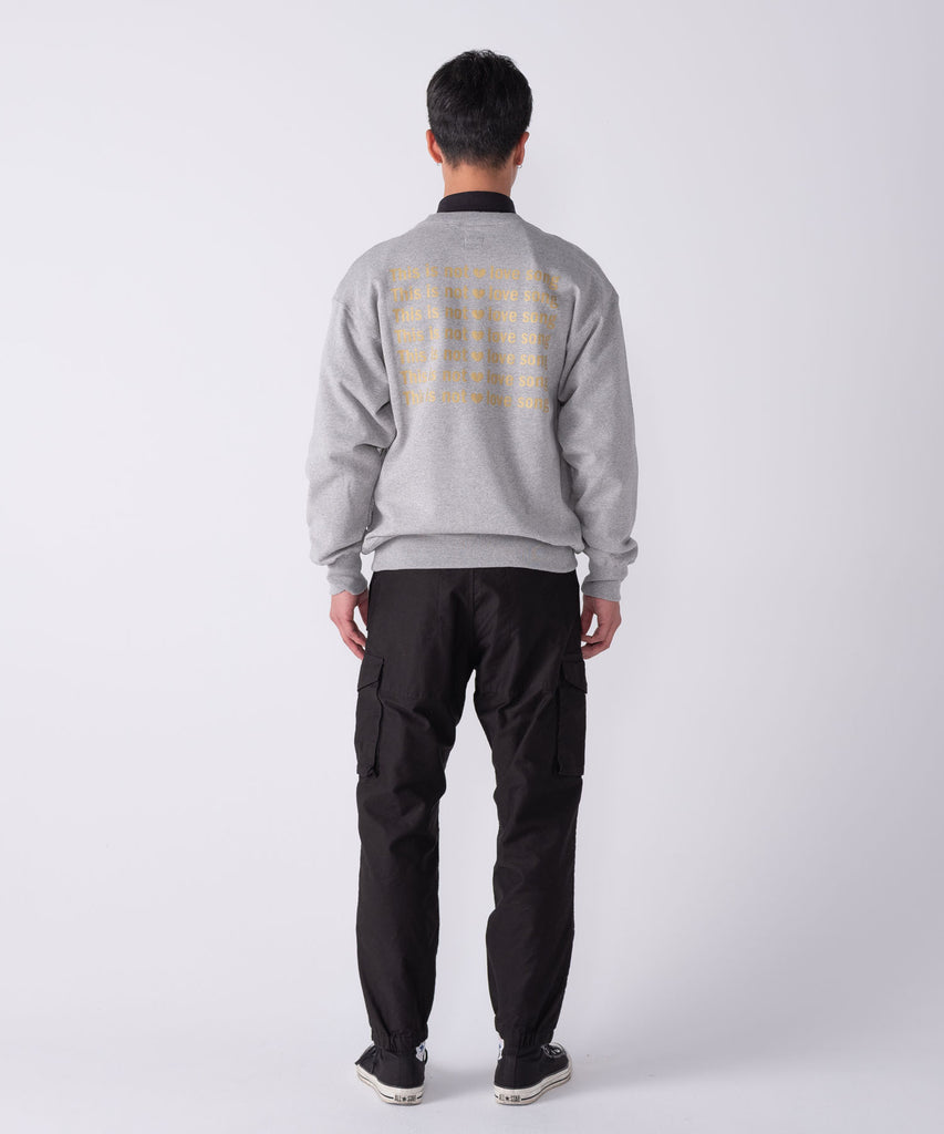 L/S PRINTED C-NECK SWEAT "WOBBLE"