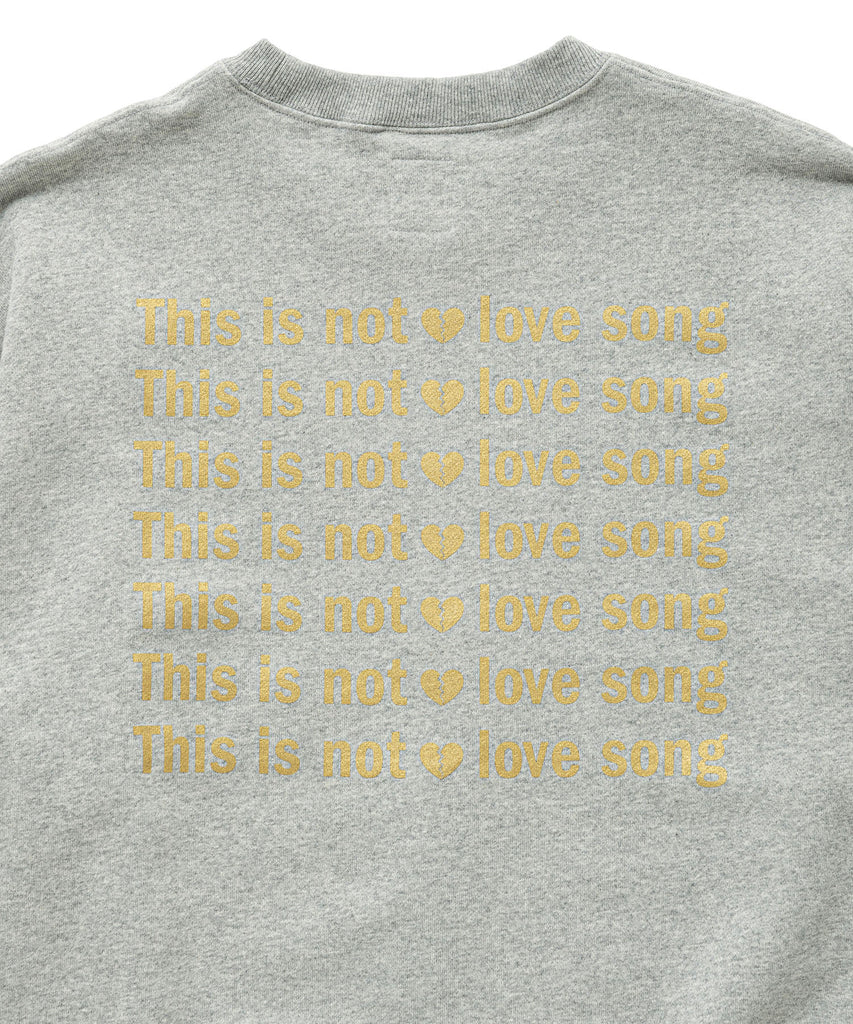 L/S PRINTED C-NECK SWEAT "WOBBLE"