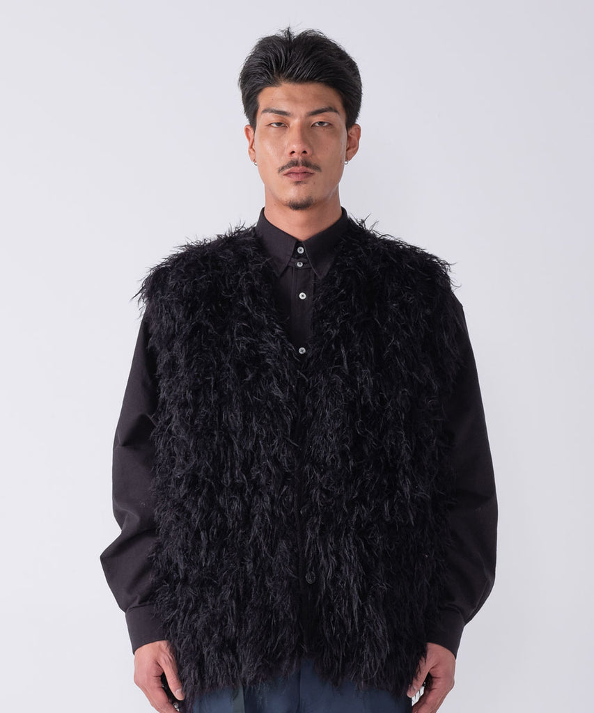 LONG HAIR MOHAIR VEST "CHEWIE"