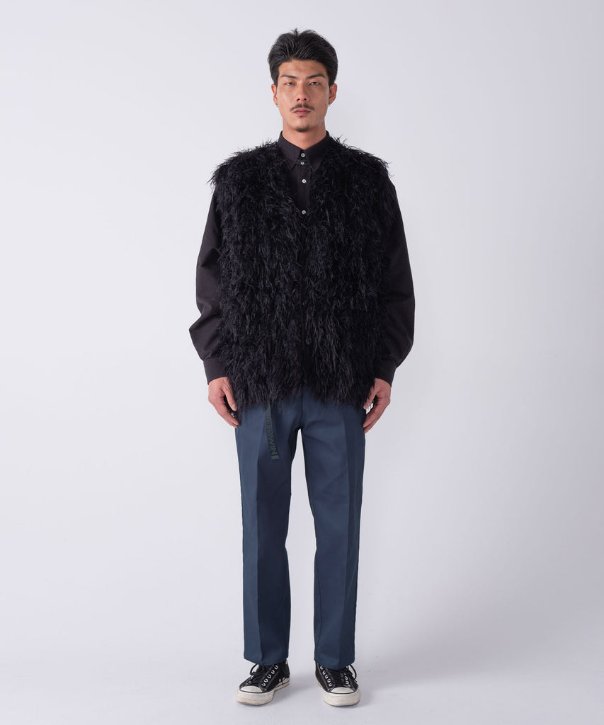LONG HAIR MOHAIR VEST "CHEWIE"