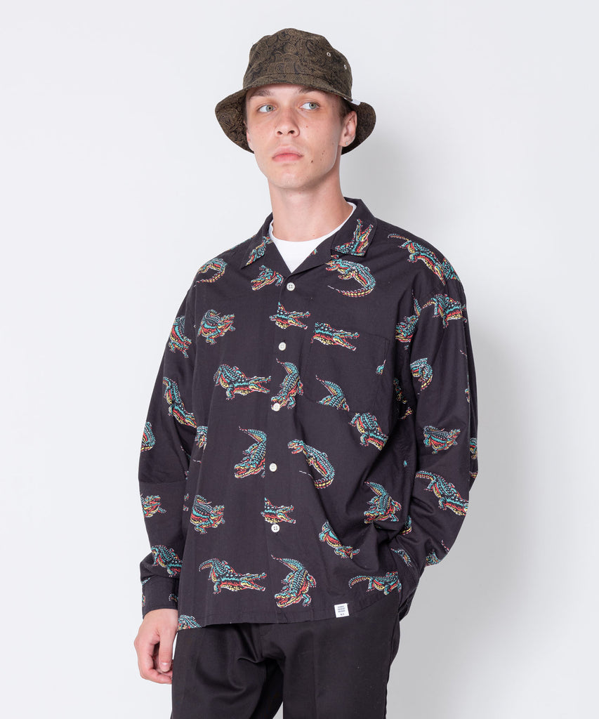L/S OPEN COLLAR ALOHA SHIRT "ROGERS"