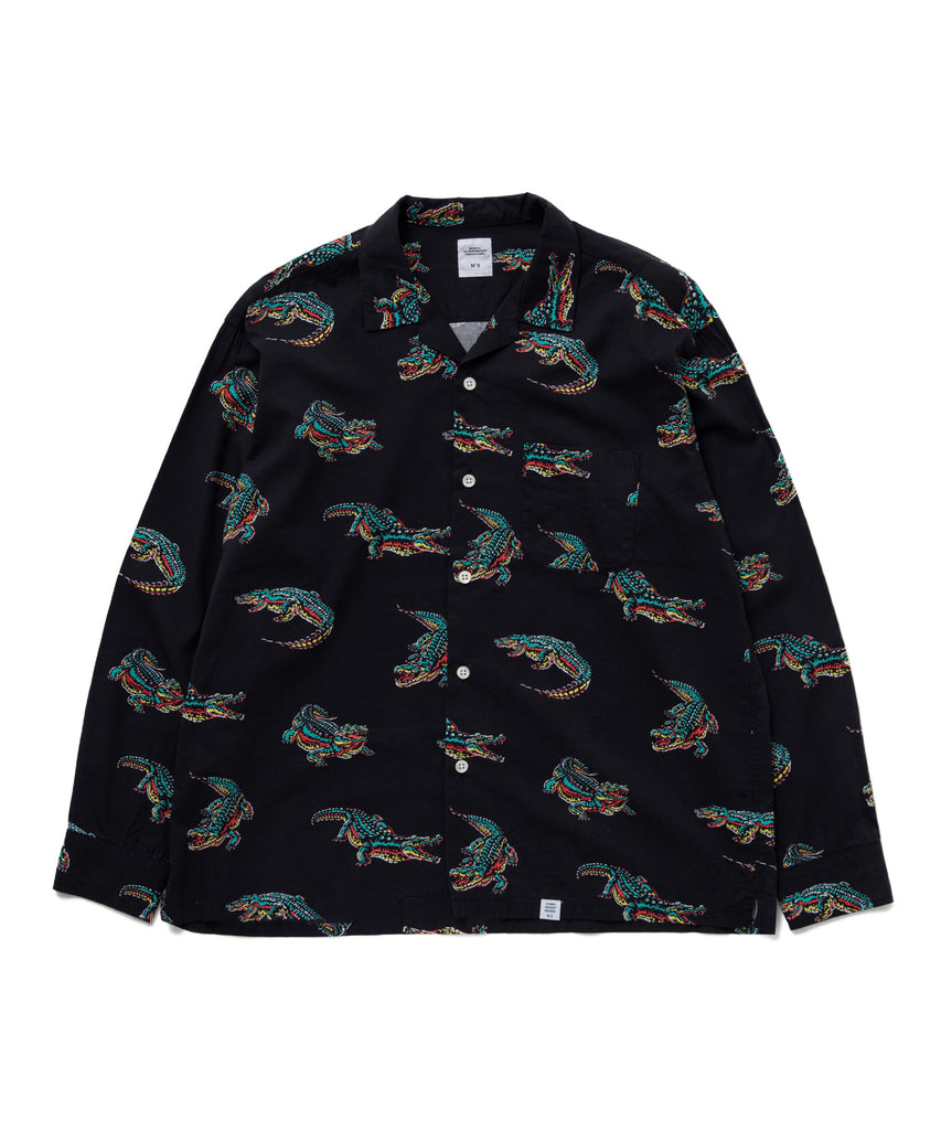 L/S OPEN COLLAR ALOHA SHIRT "ROGERS"