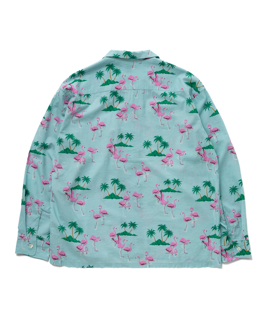 L/S OPEN COLLAR ALOHA SHIRT "ROGERS"