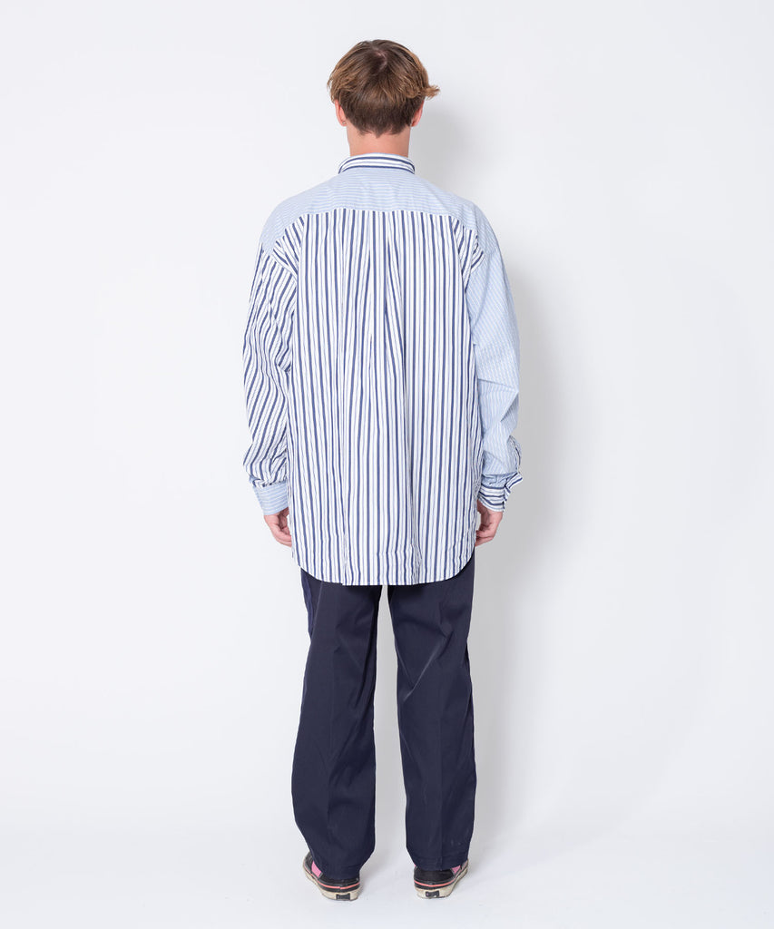 L/S STRIPE BIG SHIRT "EWAN"