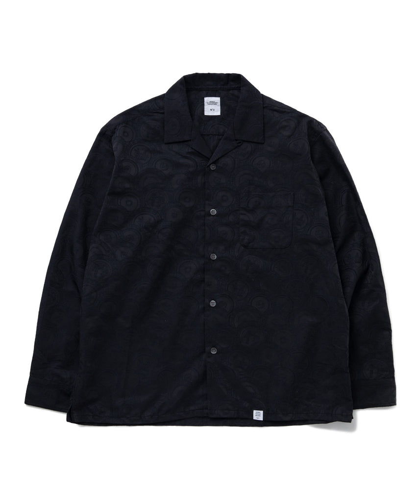 L/S OPEN COLLAR JACQUARD SHIRT "CAMERON"