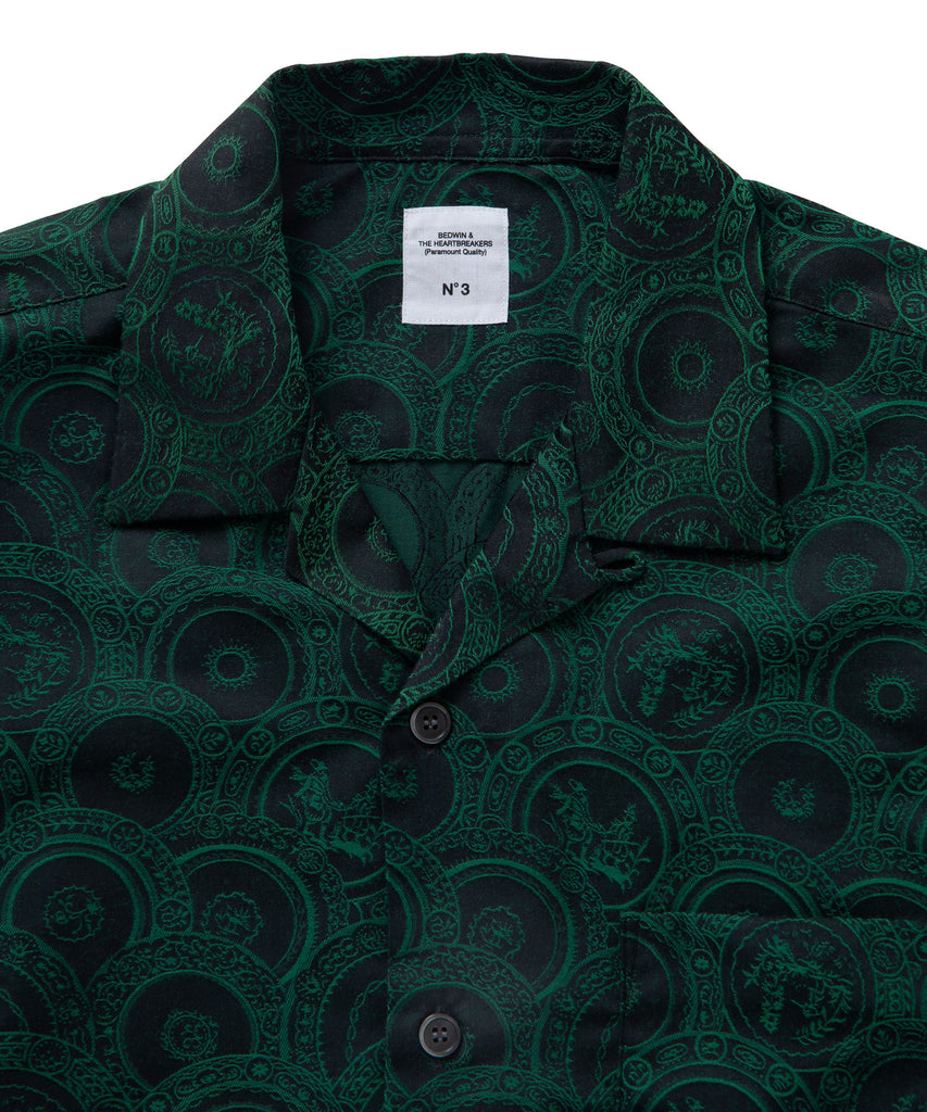 L/S OPEN COLLAR JACQUARD SHIRT "CAMERON"