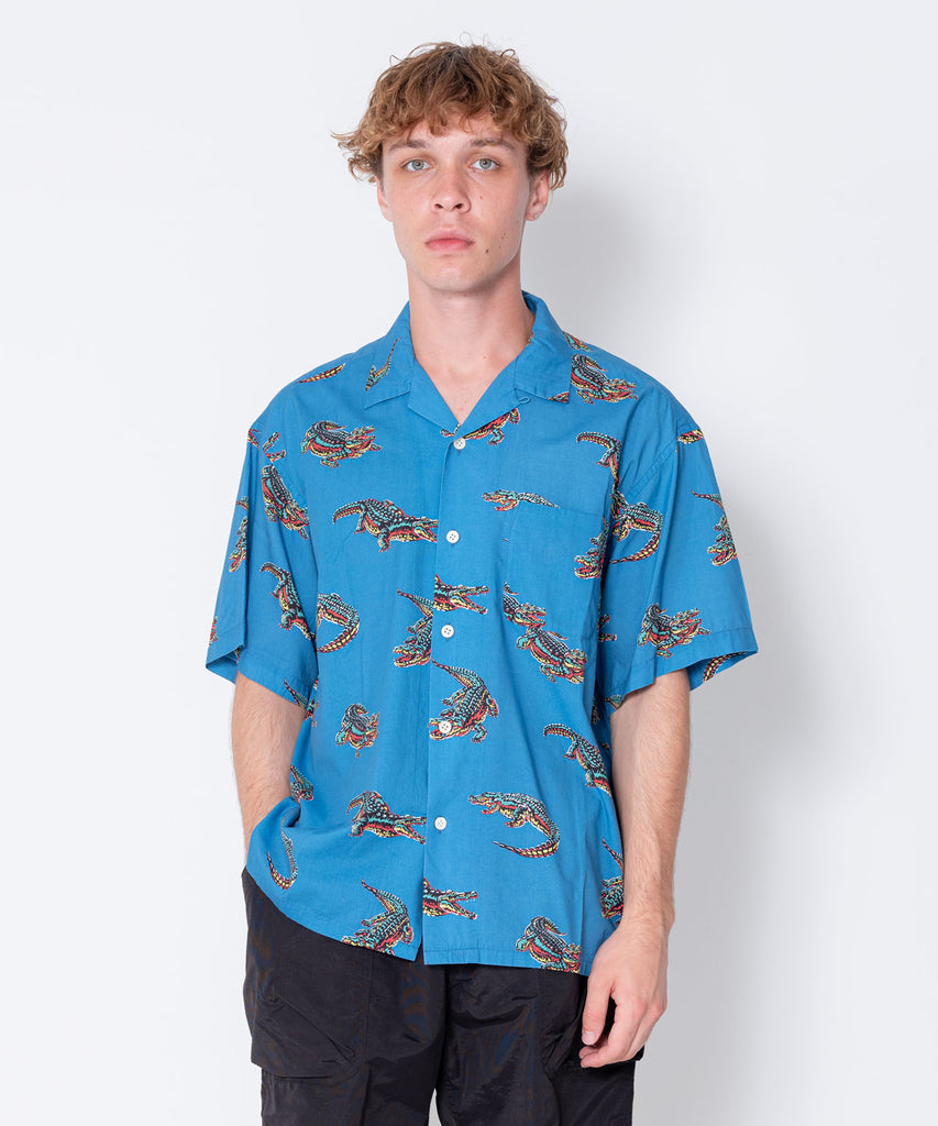 S/S OPEN COLLAR ALOHA SHIRT "ROGERS"